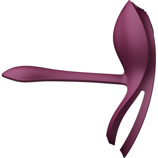 Фиолетовое эрекционное виброкольцо Bayek с пультом ДУ. Фотография 3.