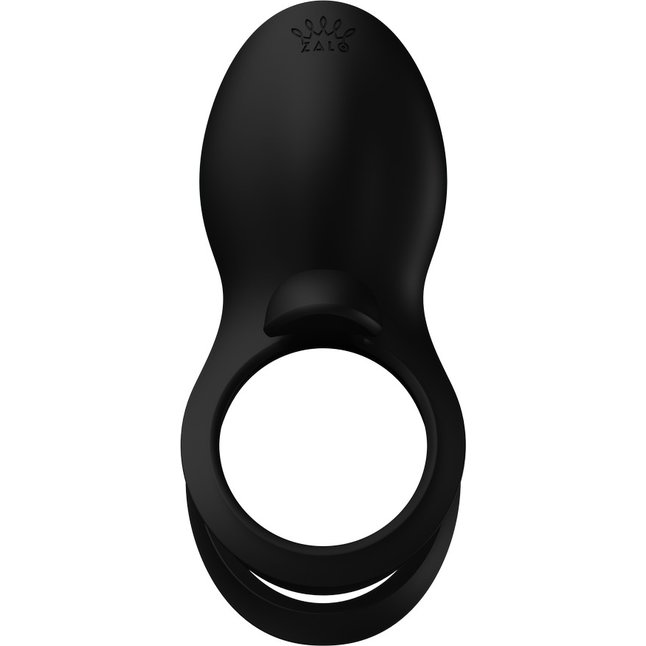 Черное эрекционное виброкольцо Bayek с пультом ДУ. Фотография 5.