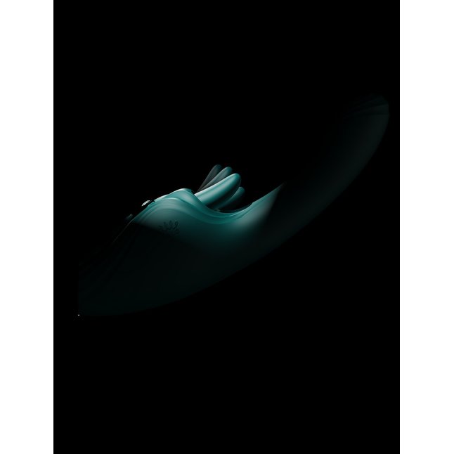 Зеленый вибростимулятор-кролик с функцией нагрева Ares - 24,6 см. Фотография 13.