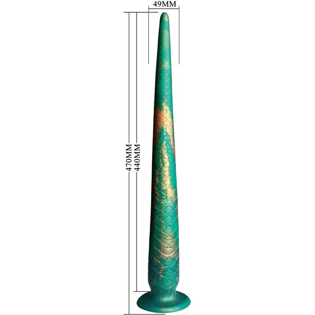 Стимулятор-гигант на присоске Verdant Titan - 47 см. Фотография 6.