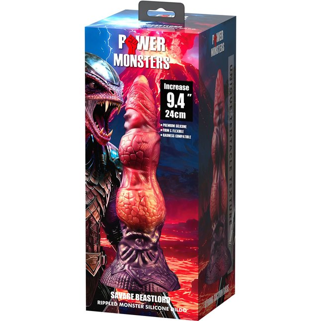 Фаллоимитатор-гигант на присоске Savage Beastlord - 24 см. Фотография 6.