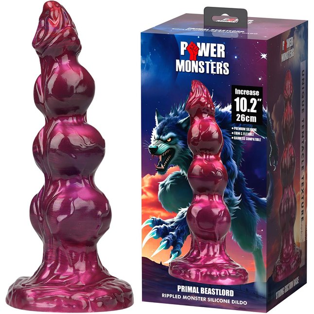 Стимулятор-гигант на присоске Primal Beastlord - 26 см. Фотография 2.