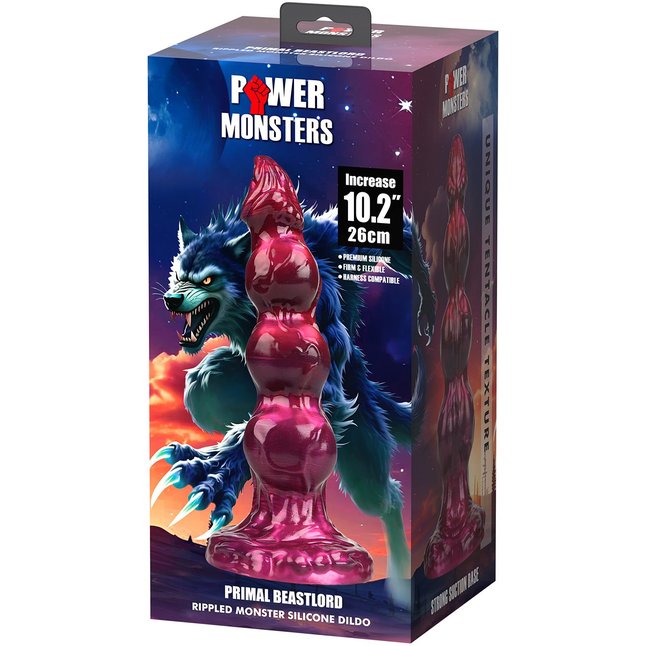 Стимулятор-гигант на присоске Primal Beastlord - 26 см. Фотография 7.