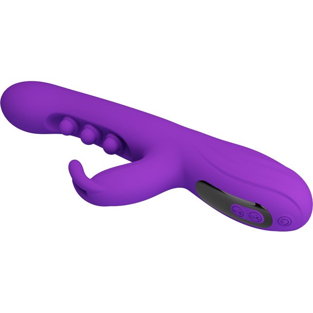 Фиолетовый вибростимулятор-кролик с шариками для точки G Sabien - 24 см - Pretty Love. Фотография 7.