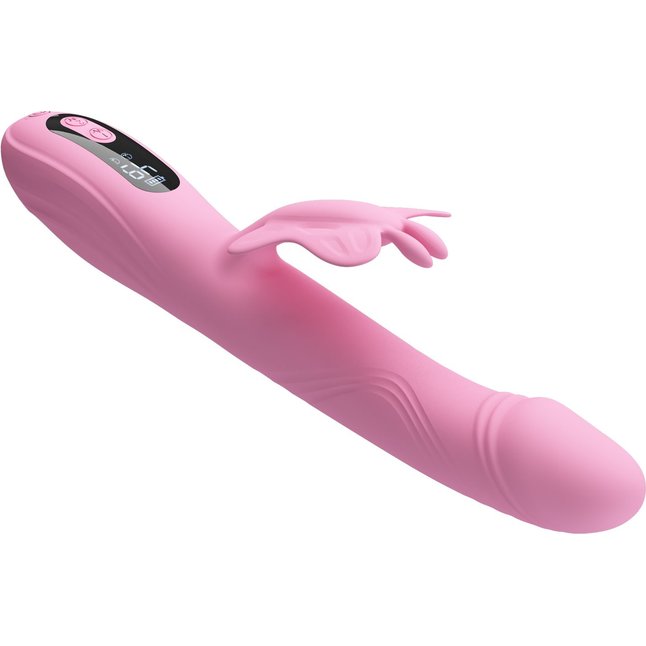 Нежно-розовый вибростимулятор-кролик Abella - 24 см - Pretty Love. Фотография 5.