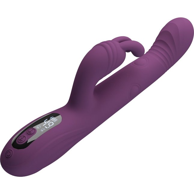 Фиолетовый вибромассажёр-кролик Dee - 23,9 см. Фотография 6.
