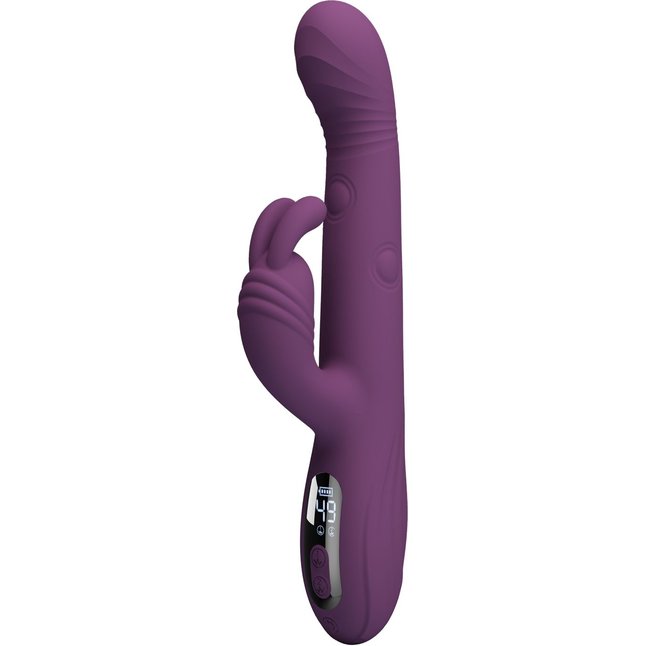 Фиолетовый вибромассажёр-кролик Dee - 23,9 см