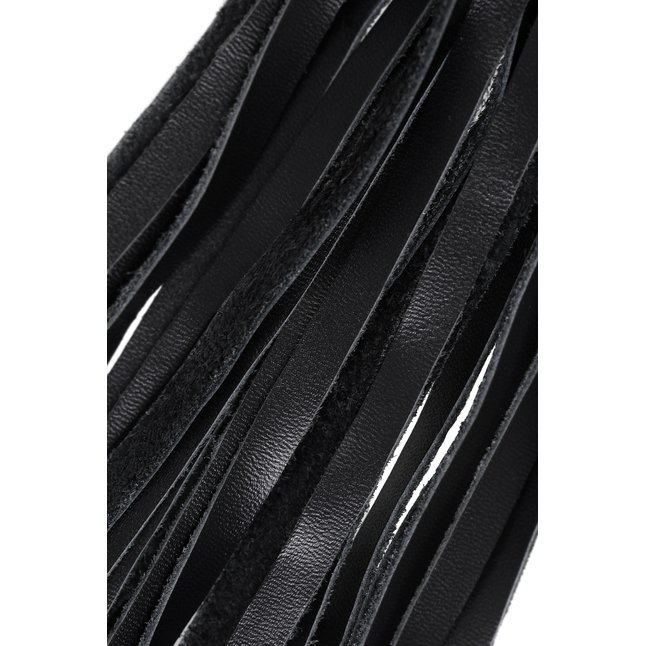 Плеть с белой рукоятью и чёрными хлыстами - 50 см. Фотография 6.