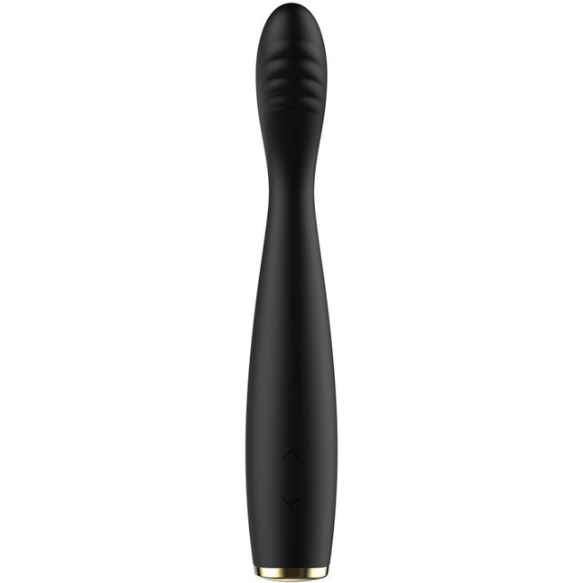 Черный гибкий вибратор для точки G - 19,1 см. Фотография 3.