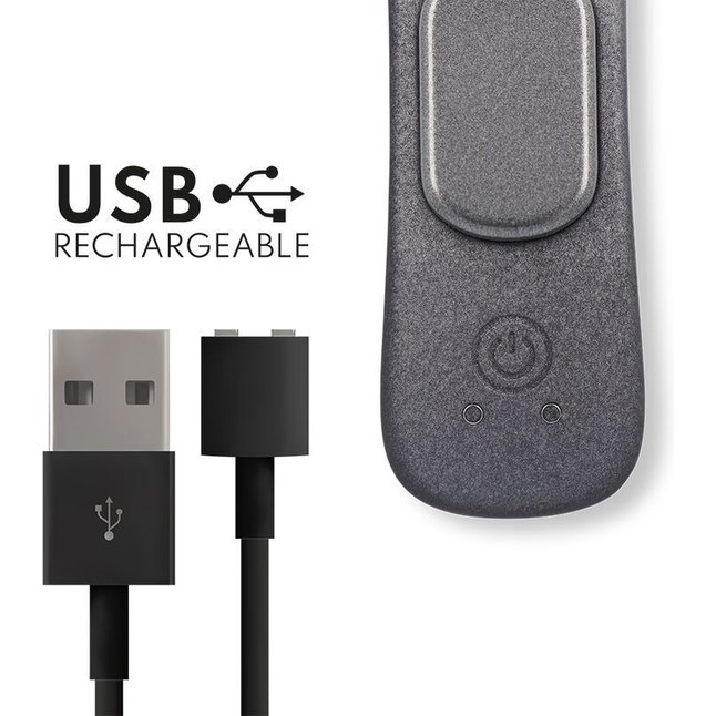 Черный перезаряжаемый вибратор в трусики с управлением через приложение. Фотография 5.