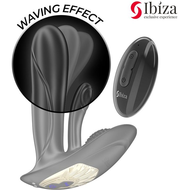 Черный вибратор для ношения с 10 режимами вибрации и колебаний. Фотография 6.