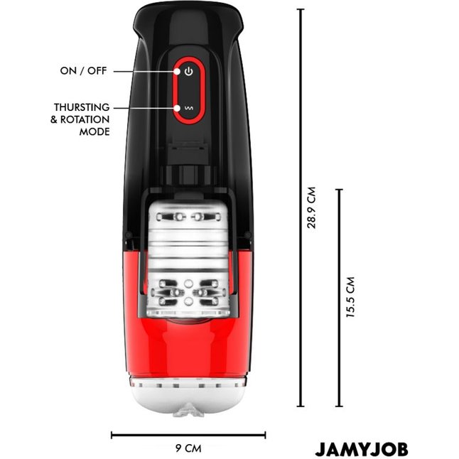 Автоматический мастурбатор-вагина с режимами вращения и всасывания. Фотография 7.