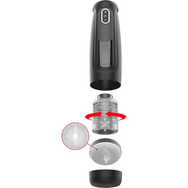 Автоматический мастурбатор с режимами вращения и толчков. Фотография 4.