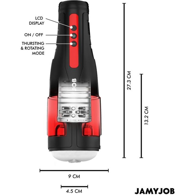 Мастурбатор с 10 режимами вращения и возвратно-поступательными движениями. Фотография 7.