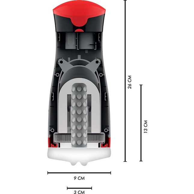 Мастурбатор-вагина с вибрацией и давлением. Фотография 6.