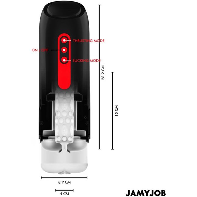 Мастурбатор с режимами всасывания и возвратно-поступательными движениями. Фотография 6.