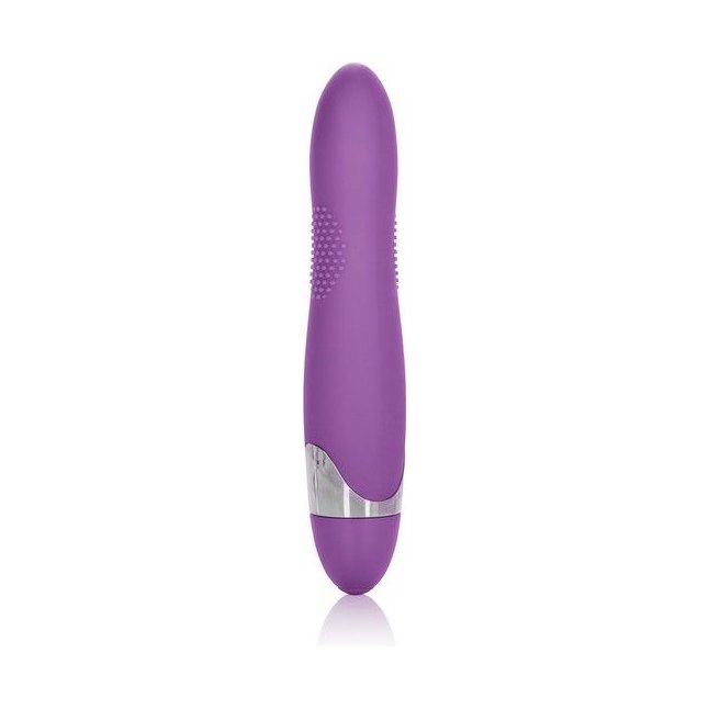 Фиолетовый вибромассажер Amp it Up! 7-Function Silicone Massager - 14 см - Up!. Фотография 5.