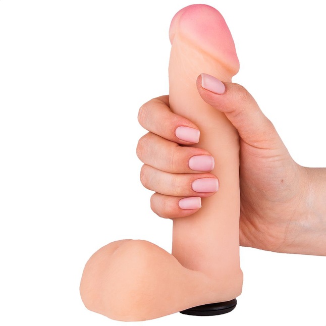 Женский страпон с реалистичной насадкой и вагинальной пробкой - 16 см - Для двоих + HARNESS WOMAN STRAP. Фотография 4.