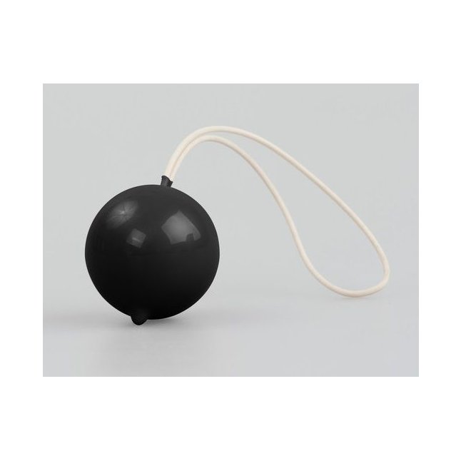 Чёрный вагинальный шарик Geisha Super Ball - Shots Toys. Фотография 3.