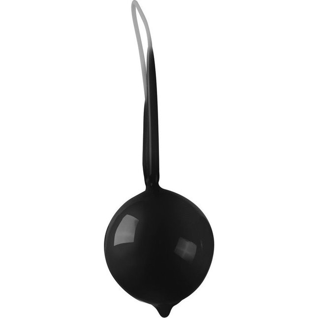 Чёрный вагинальный шарик Geisha Super Ball - Shots Toys