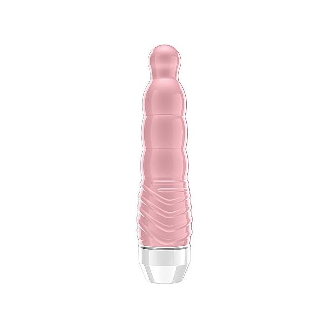 Розовый сужающийся кверху вибратор Lirah - 15 см - Loveline