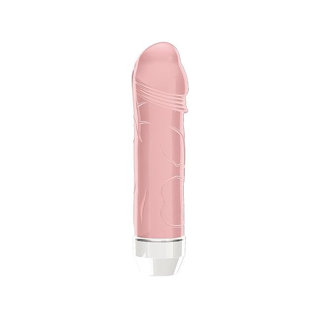 Розовый фаллический вибратор Lisa - 14,7 см - Loveline