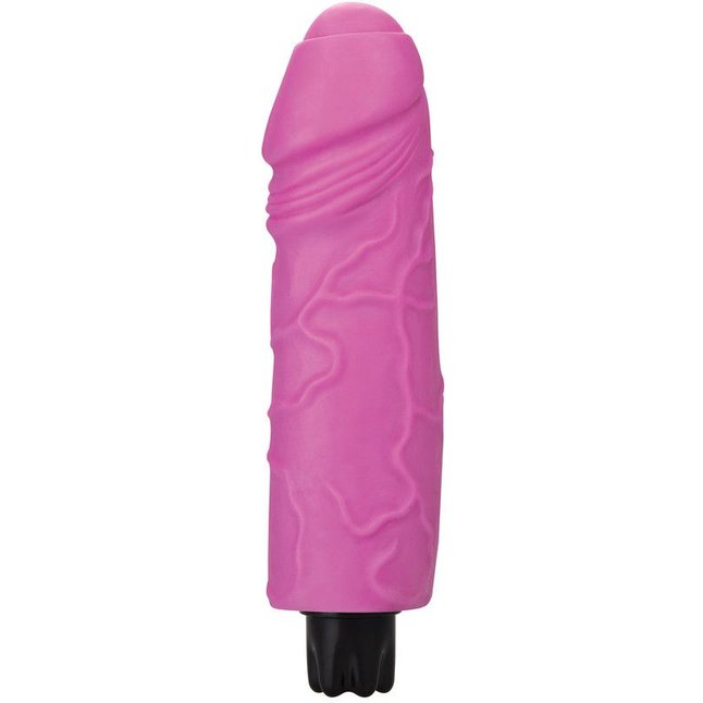 Розовый вибратор Realistic Skin Vibrator Big - 22 см - Shots Toys