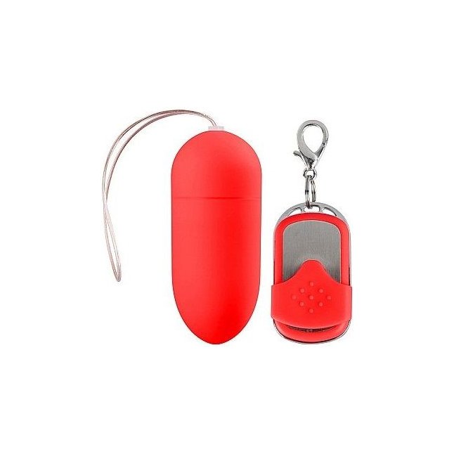 Красное виброяйцо 10 Speed Remote Vibrating Egg Big с пультом ДУ - Shots Toys