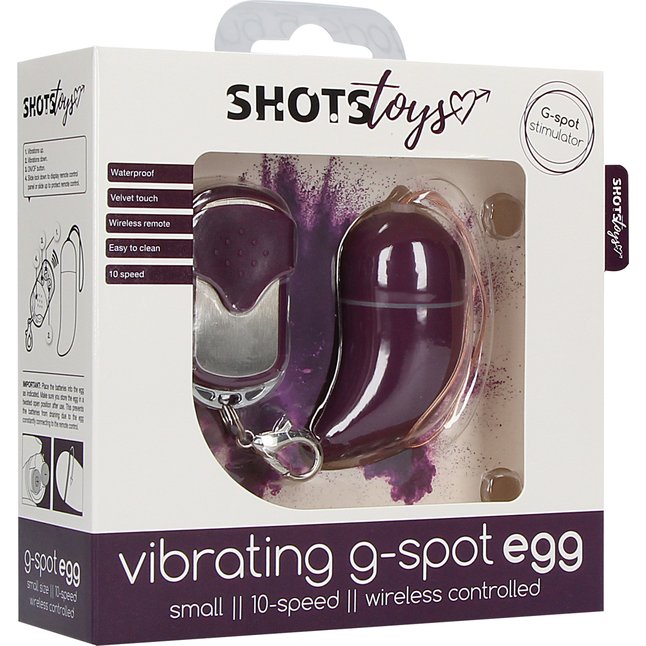 Фиолетовое виброяйцо G-spot Egg Small - Shots Toys. Фотография 6.