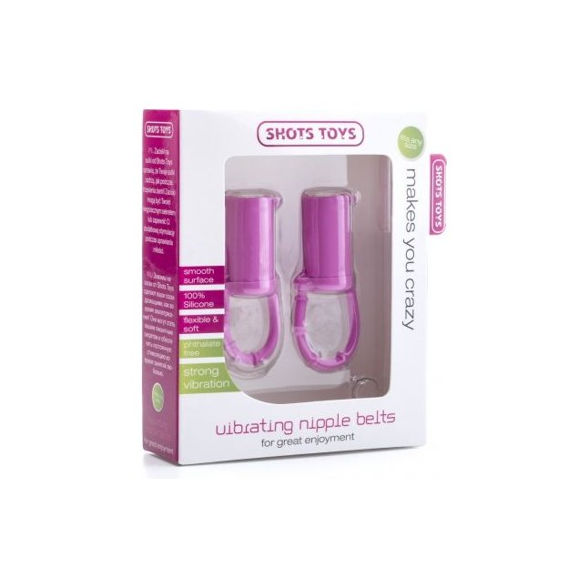 Розовые вибростимуляторы для груди - Shots Toys. Фотография 2.