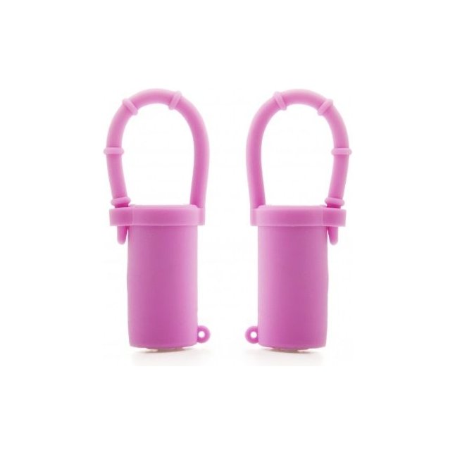 Розовые вибростимуляторы для груди - Shots Toys