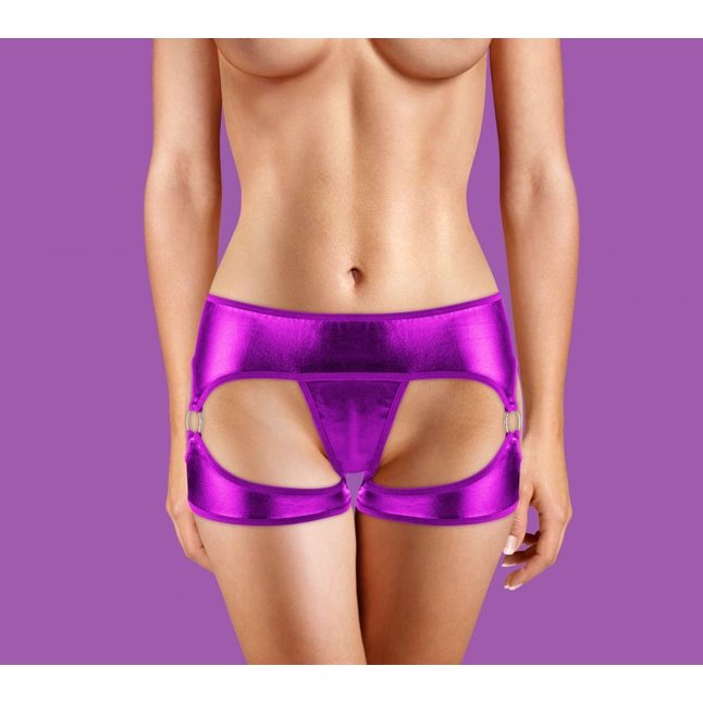 Фиолетовые трусики с вибрацией Exotic Vibrating Panty - Ouch!