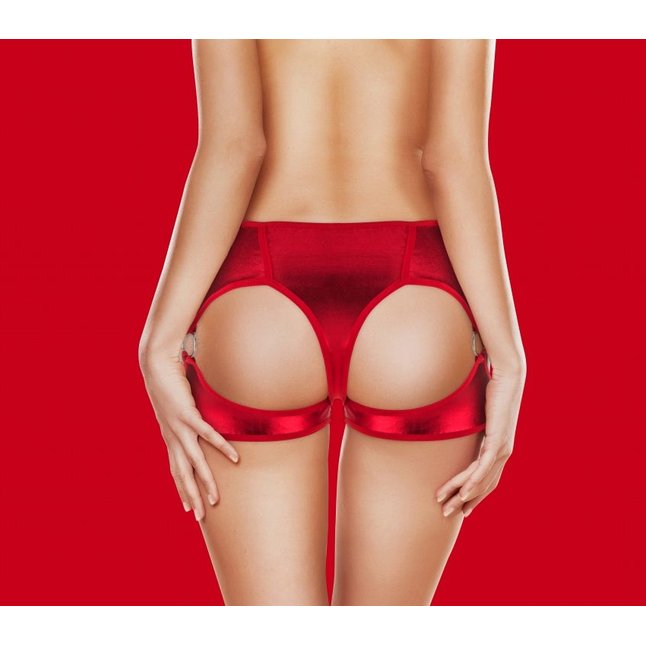 Красные трусики с вибрацией Exotic Vibrating Panty - Ouch!. Фотография 2.