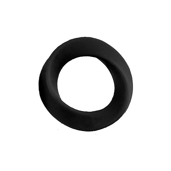 Чёрное эрекционное кольцо Infinity Large Cockring - Mjuze