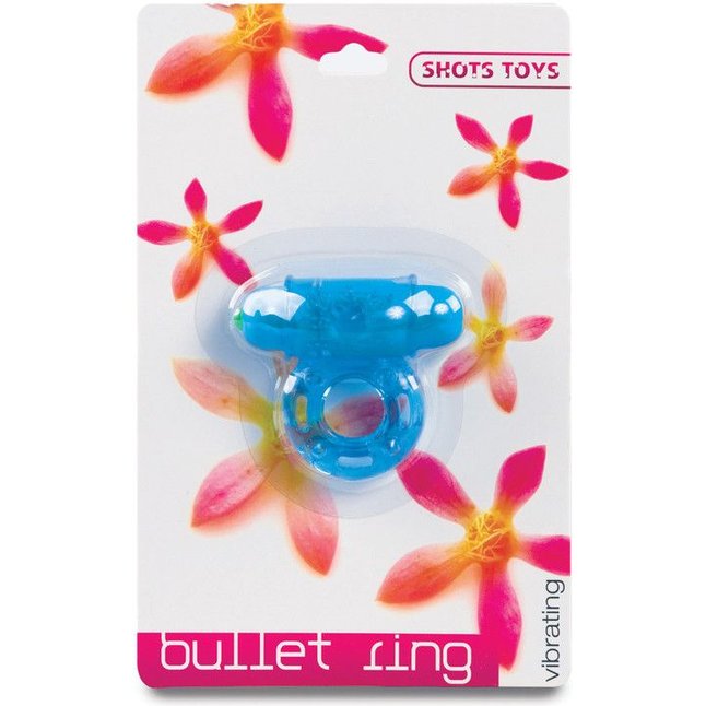 Эрекционное виброкольцо Vibrating Bullet Ring - Shots Toys. Фотография 2.