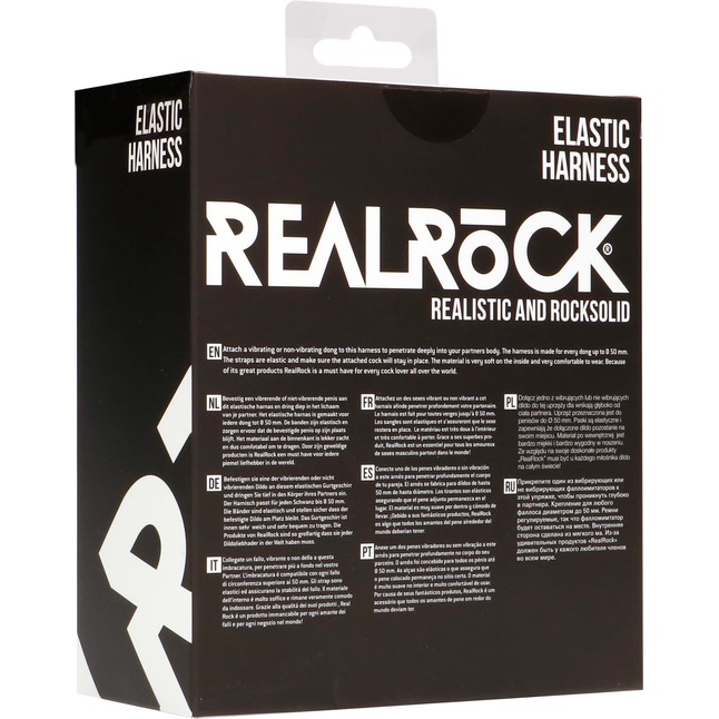 Эластичный трусики для фиксации насадок при помощи кольца Elastic Harness - RealRock. Фотография 8.