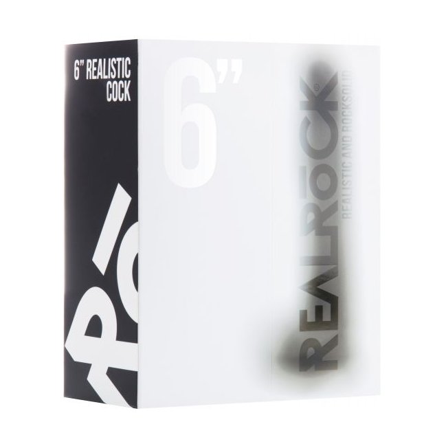 Чёрный фаллоимитатор Realistic Cock 6 With Scrotum - 15 см - RealRock. Фотография 2.