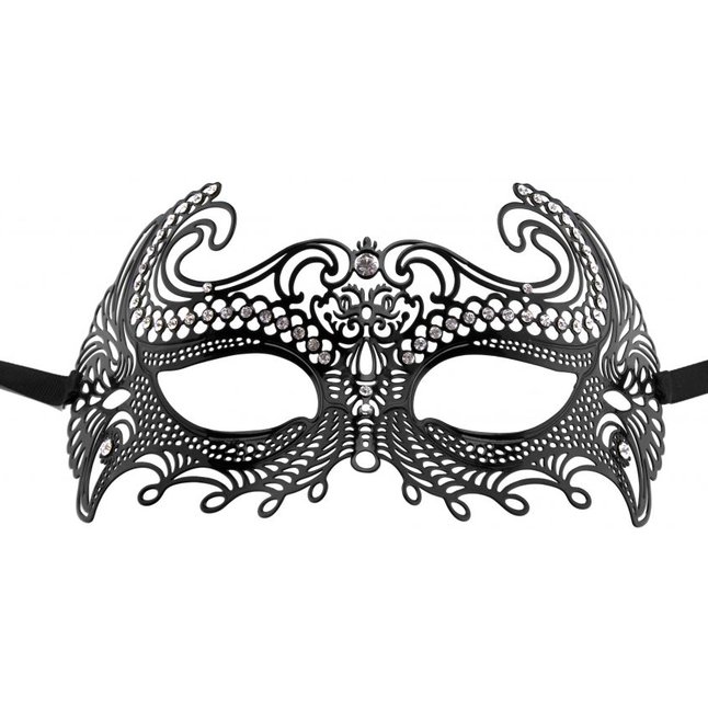 Чёрная металлическая маска Sea Goddes Masquerade Mask - Ouch!