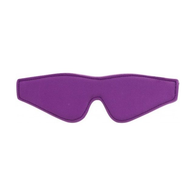 Чёрно-фиолетовая двусторонняя маска на глаза Reversible Eyemask - Ouch!. Фотография 4.