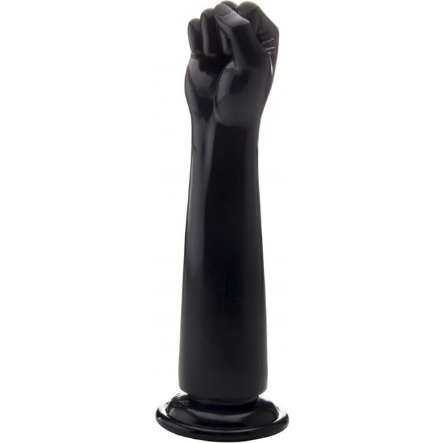 Чёрная рука с кулаком для фистинга Realistic Fist 12,8 Inch - 32,5 см - RealRock