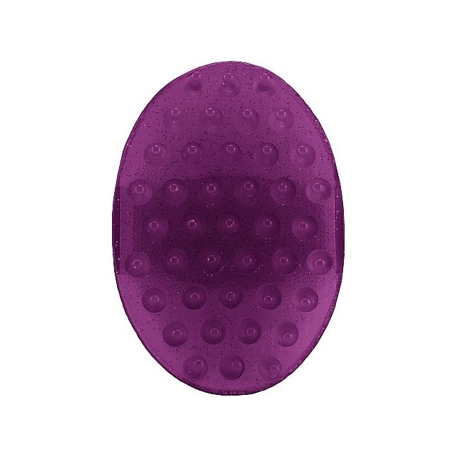 Фиолетовая массажная рукавичка Massage Spikes - Touche