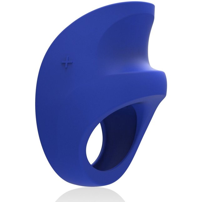 Синее эрекционное кольцо с вибрацией Pino Federal Blue