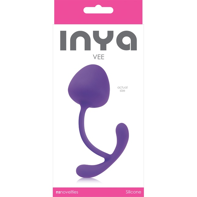 Фиолетовый вагинальный шарик Vee - INYA. Фотография 2.