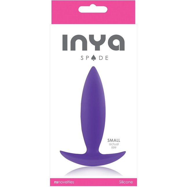 Фиолетовая анальная пробка для ношения INYA Spades Small - 10,2 см - INYA. Фотография 2.