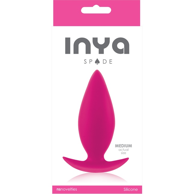 Розовая анальная пробка для ношения INYA Spades Medium - 10,2 см - INYA. Фотография 2.