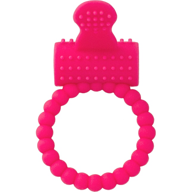 Розовое силиконовое виброкольцо A-toys. Фотография 2.