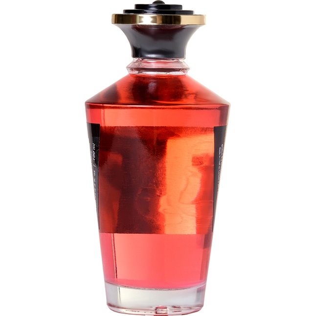 Массажное интимное масло с ароматом клубничного вина - 100 мл. Фотография 4.