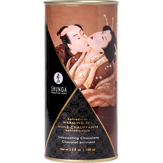 Массажное интимное масло с ароматом шоколада - 100 мл. Фотография 5.
