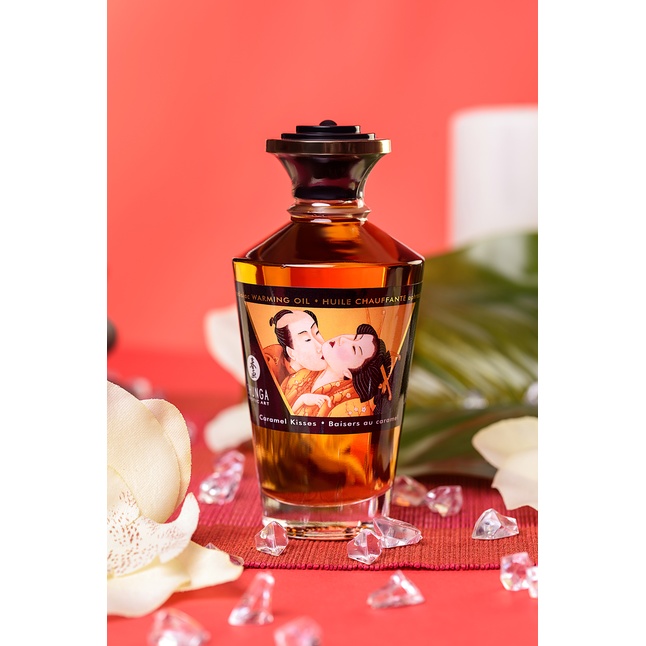 Массажное интимное масло с ароматом карамели - 100 мл. Фотография 7.