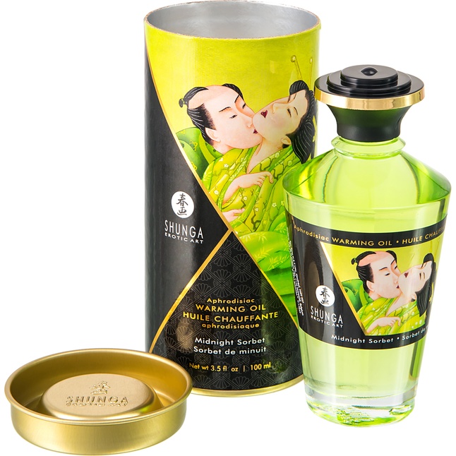 Массажное интимное масло с ароматом зелёного чая - 100 мл. Фотография 2.